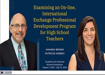 Examining an On-line, international exchange professional development program for high school teachers